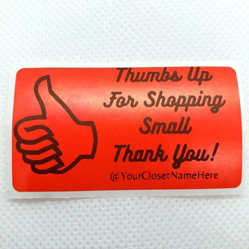 8/$20 40ct Customizable Stickers 2.25" x 1.25" Red Labels